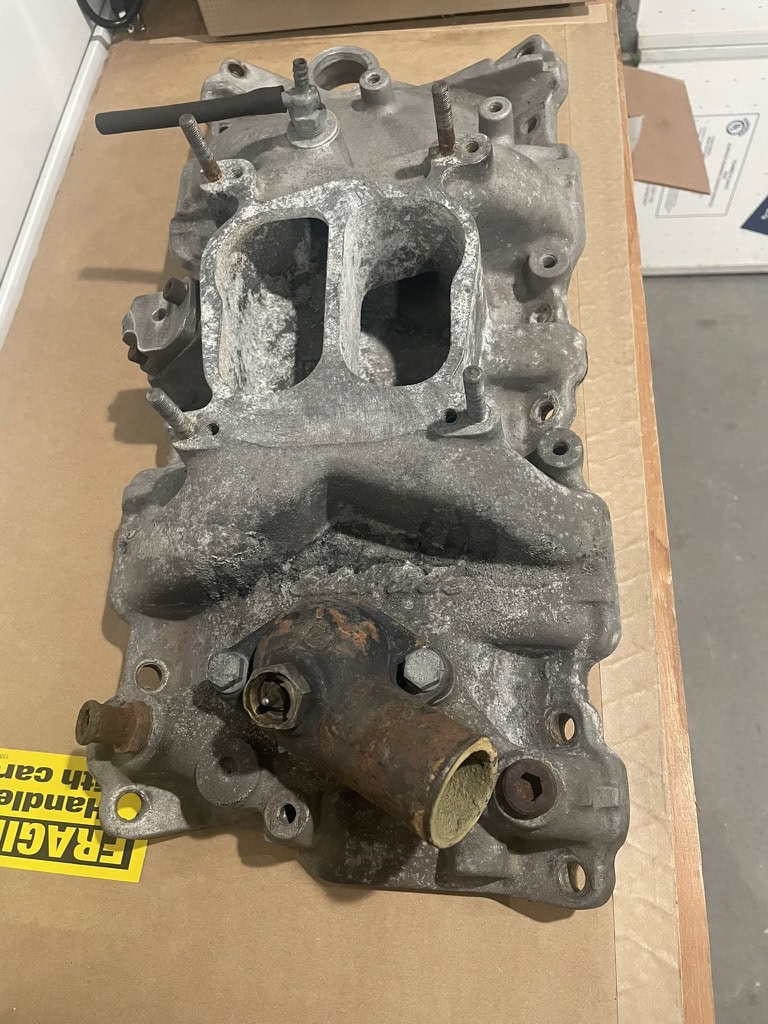 Edelbrock intake before vapor honing