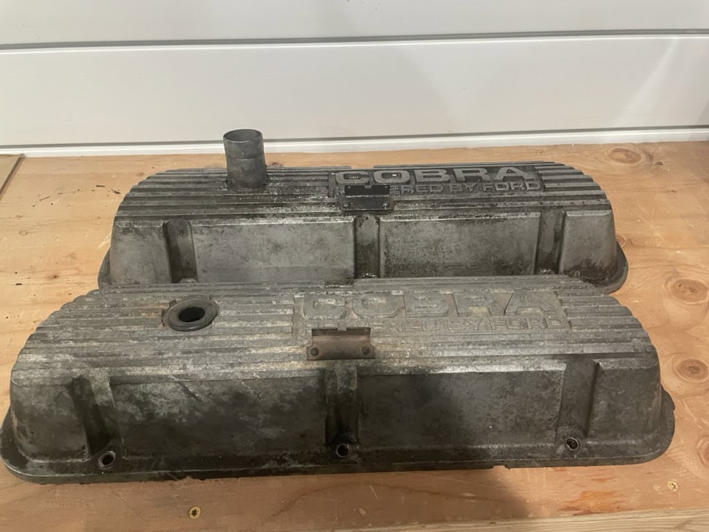 Valve cover before vapor honing